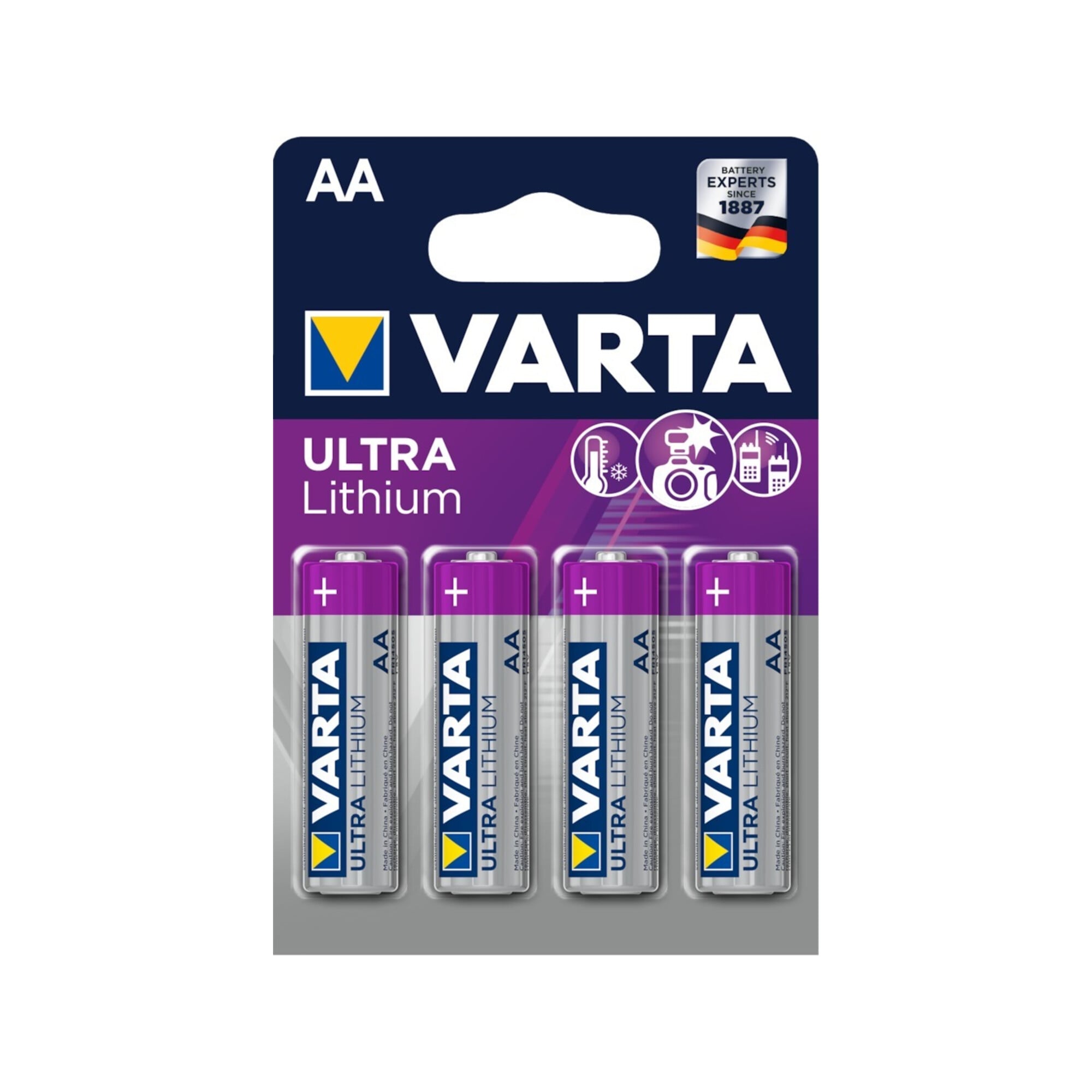 VARTA Batterie Professional Lithium AA Blister a 4 Stück