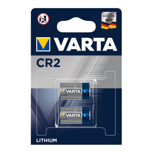 VARTA Batterie Professionnelle CR2 2 pcs blister, 3,0 V