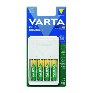 VARTA Chargeur secteur 4x AA 56706 2100mAh
