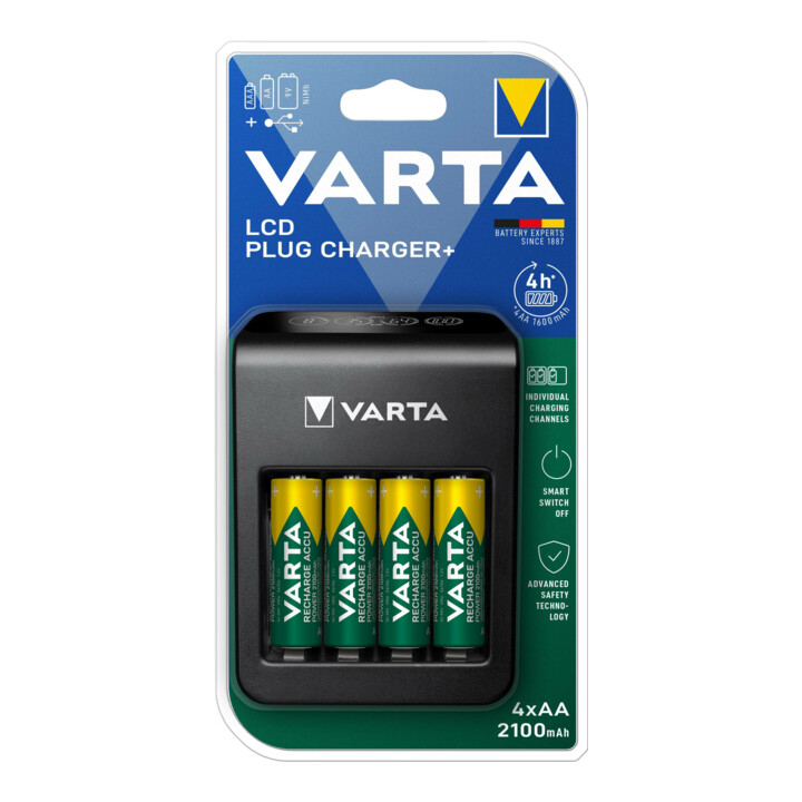 Varta Chargeur secteur LCD + 4xAA 2100mAh 56706 57687101441