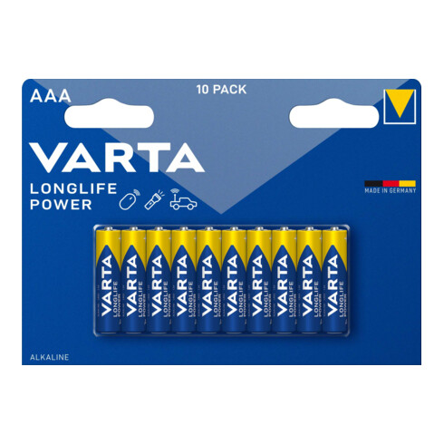 Varta Cons.Varta Batterie Longl.Power AAA Micro, R3, Al-Mn 4903 Bli.10