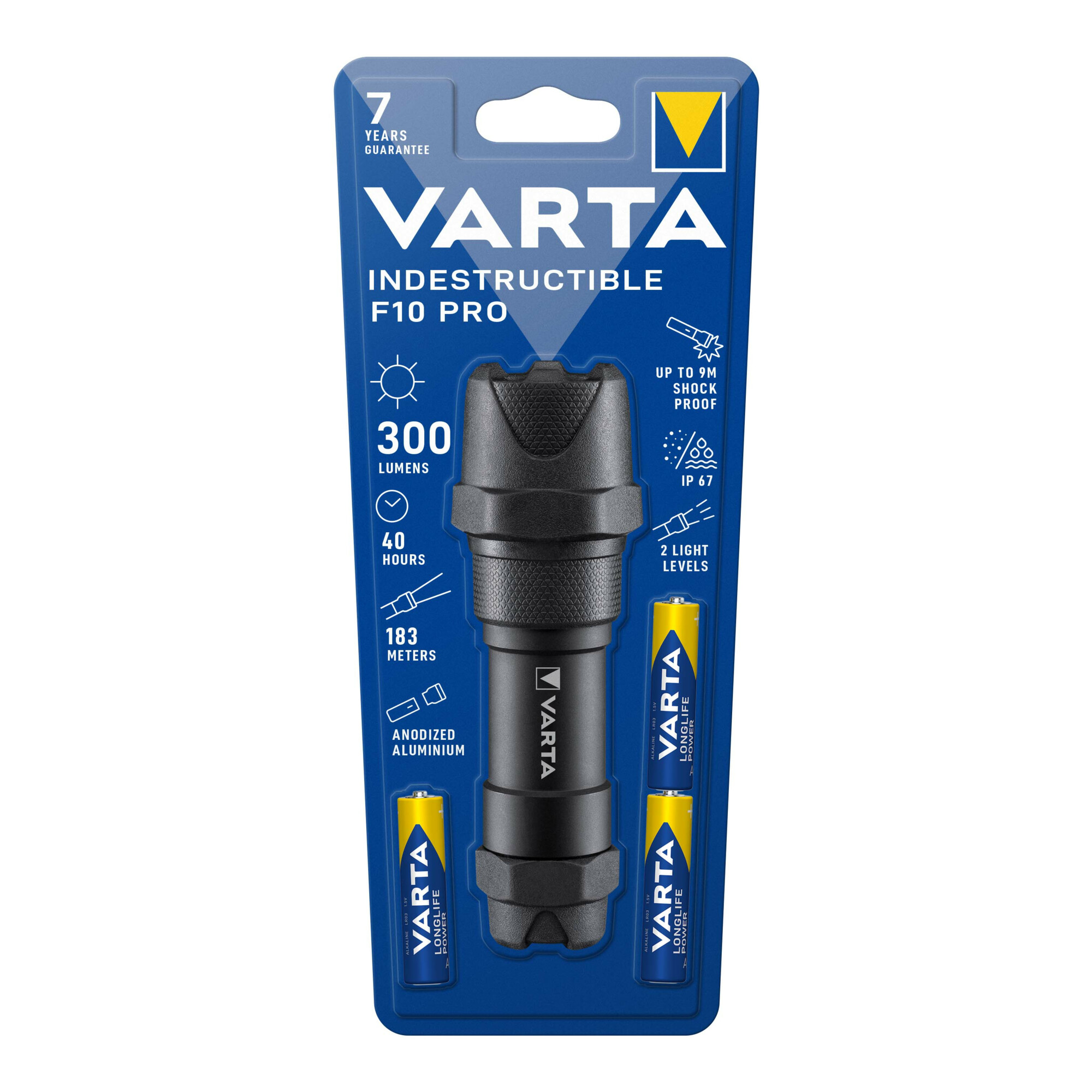 Varta Cons.Varta LED-Taschenlampe F10 Pro 3AAA m.Batt. IndestructibleF10Pro