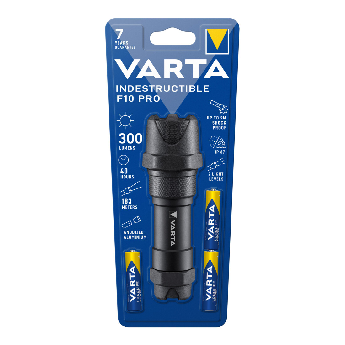 Varta Cons.Varta LED-Taschenlampe F10 Pro 3AAA m.Batt. IndestructibleF10Pro