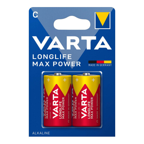 Varta Cons.Varta Longlife Max Power Baby 1,5/Al-Mn 4714 Blister 2