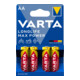 Varta Cons.Varta Longlife Max Power Mignon 1,5/Al-Mn 4706 Blister 4-1