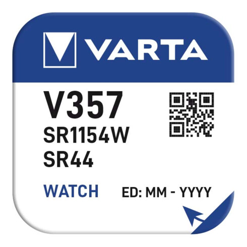 Varta Cons.Varta Uhren-Batterie 1,55V/143mAh/Silber V 357 Stk.1