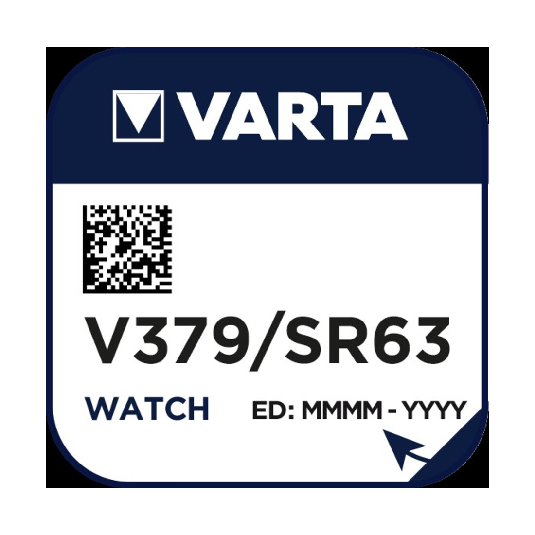Varta Cons.Varta Uhren-Batterie 1,55V/15mAh/Silber V 379 Stk.1