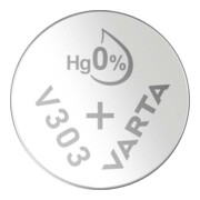 Varta Cons.Varta Uhren-Batterie 1,55V/160mAh/Silber V 303 Stk.1