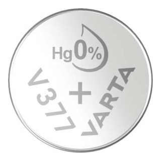 Varta Cons.Varta Uhren-Batterie 1,55V/21mAh/Silber V 377 Stk.1