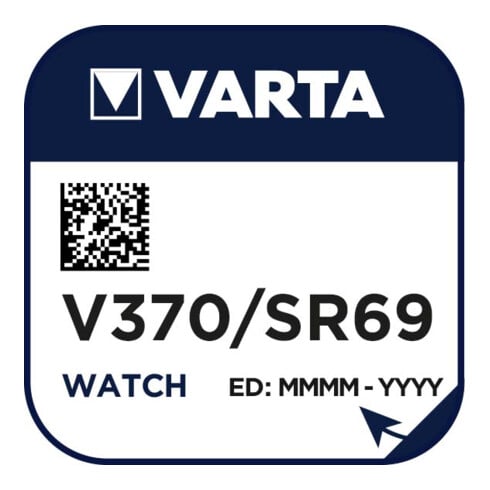 Varta Cons.Varta Uhren-Batterie 1,55V/30mAh/Silber V 370 Stk.1