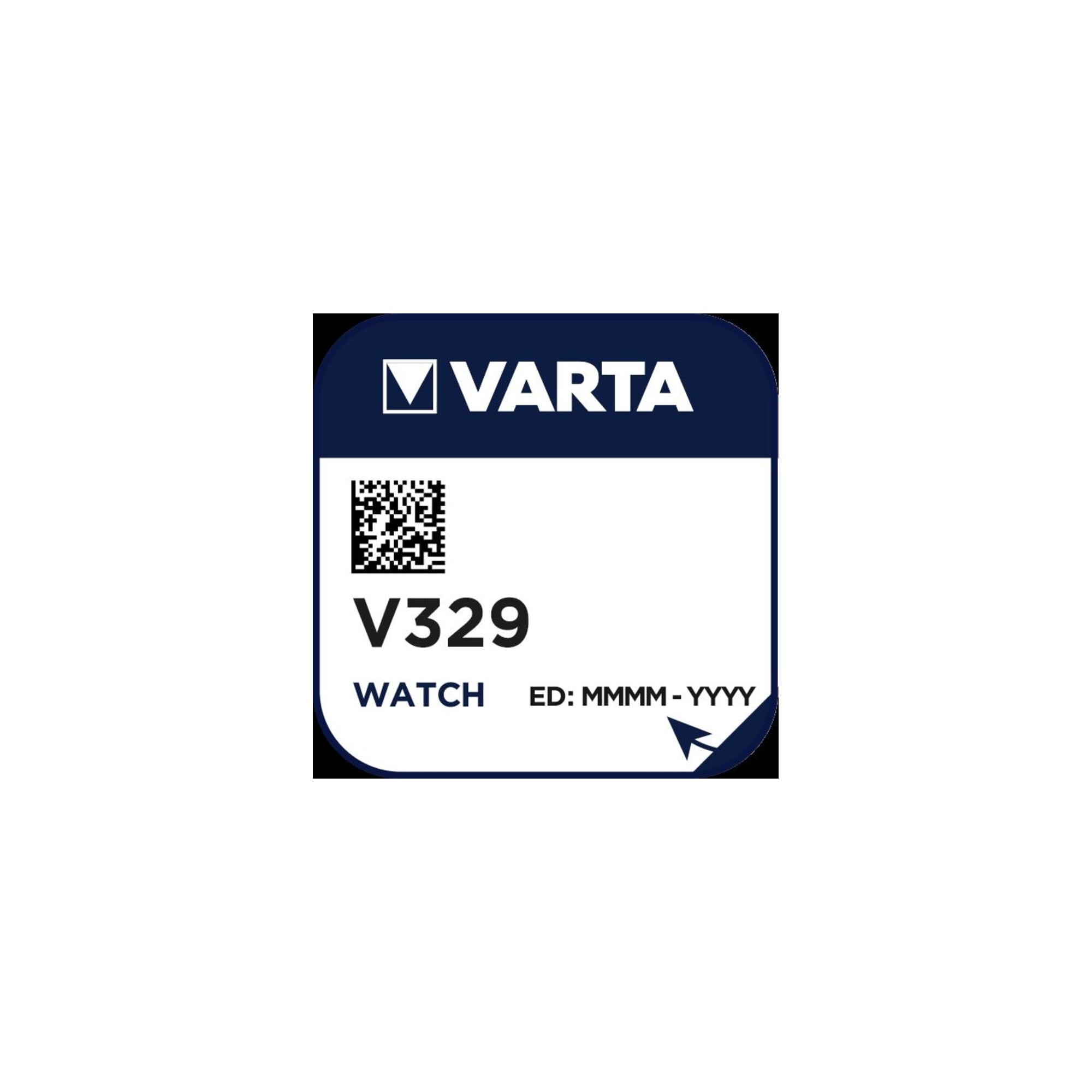 Varta Cons.Varta Uhren-Batterie 1,55V/37mAh/Silber V 329 Stk.1
