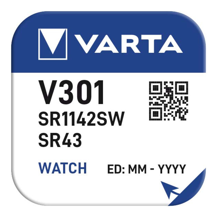 Varta Cons.Varta Uhren-Batterie 1,55V/82mAh/Silber V 301 Stk.1