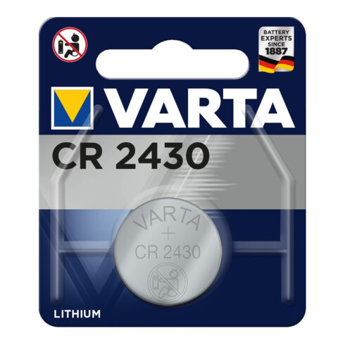 Varta Knopfzelle Professional Electronics 3 V 280 mAh CR2430 24,5x3,0mm