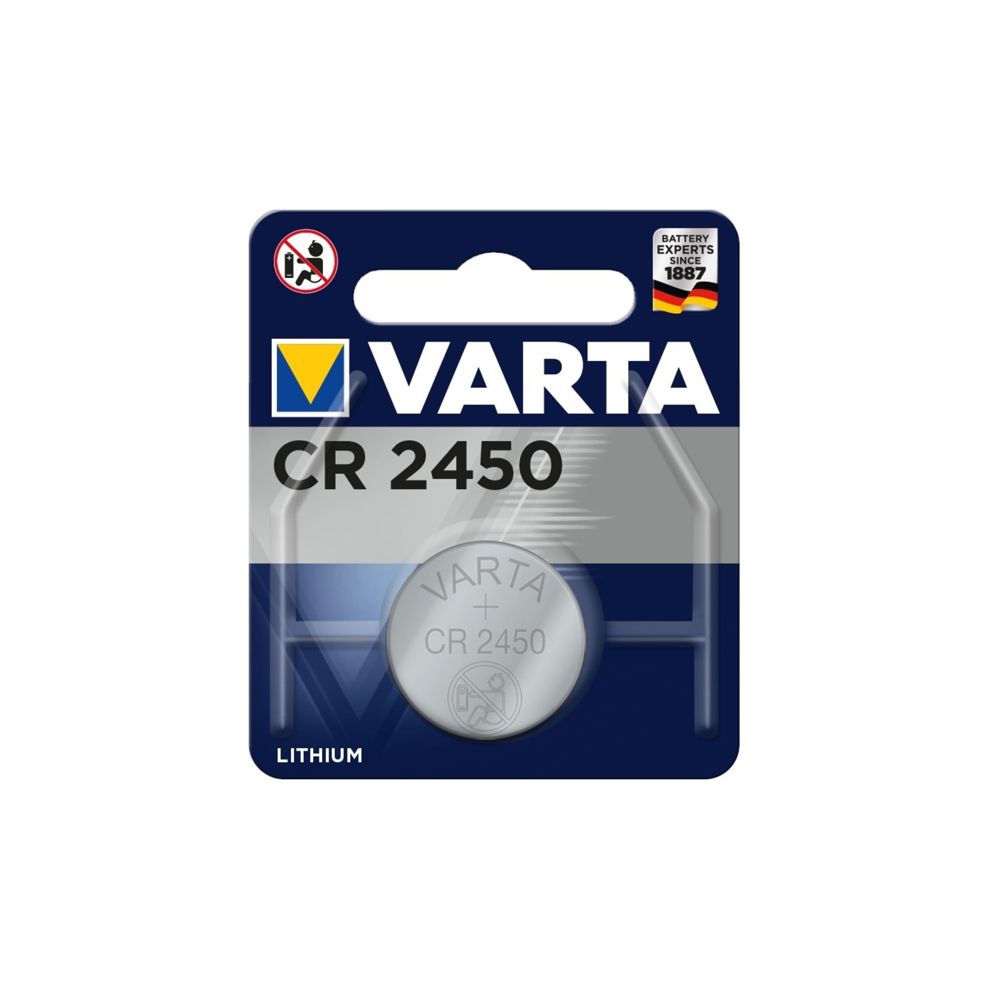 Varta Knopfzelle Professional Electronics 3 V 560 mAh CR2450 24,5x5,0mm