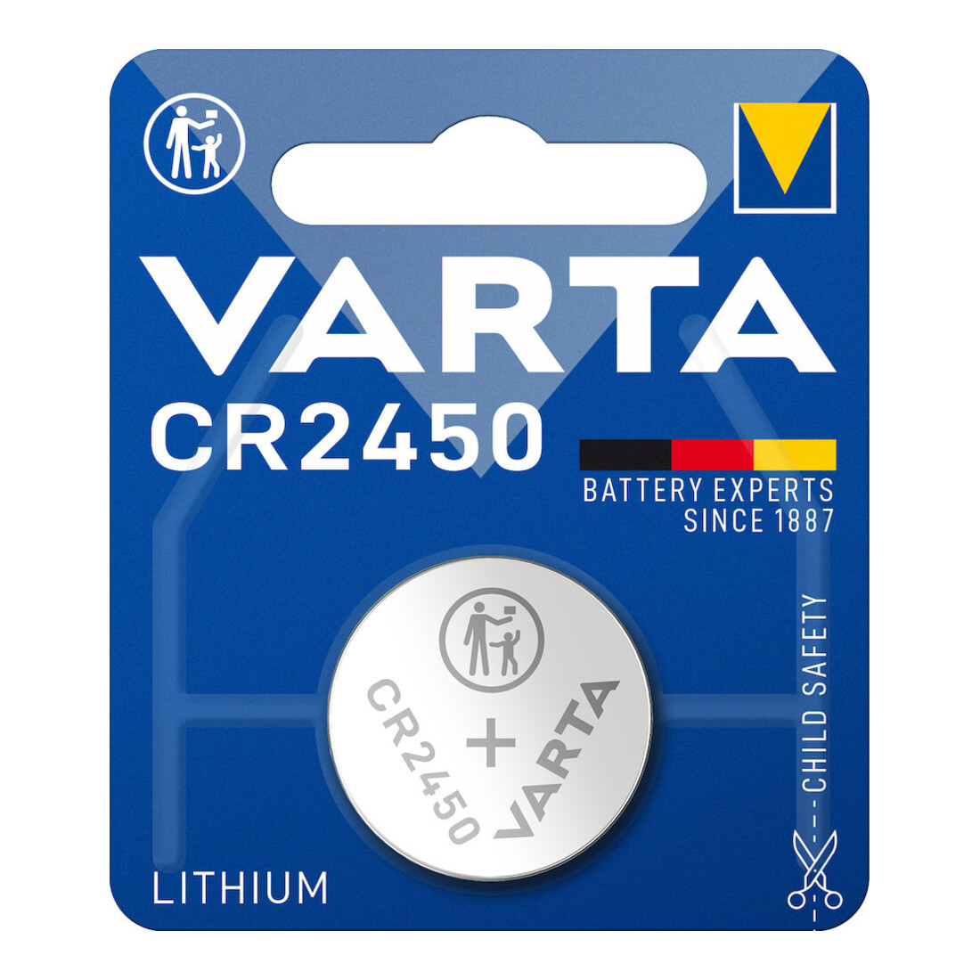 Varta Knopfzelle Professional Electronics 3 V 560 mAh CR2450 24,5x5,0mm