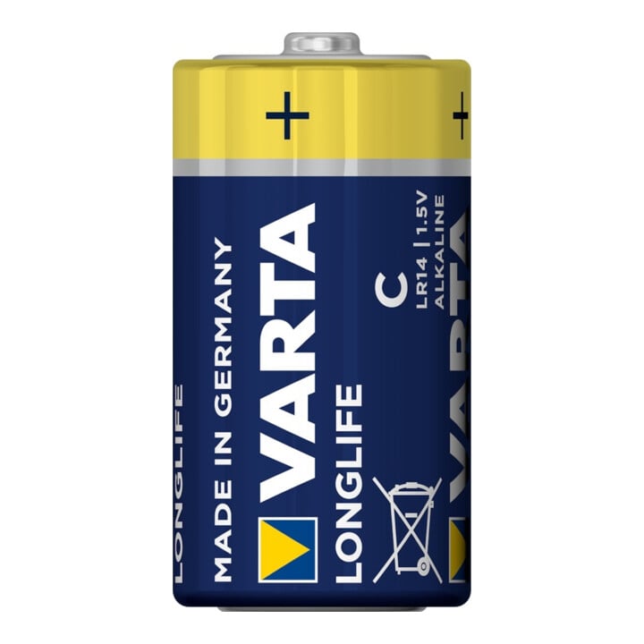 VARTA Longlife Extra Baby /C/LR14 6er Folie, 1,5V