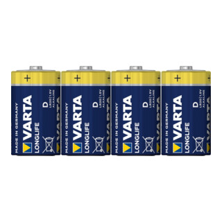 VARTA Longlife Extra Mono /D/LR20 4 pcs blister, 1,5 V