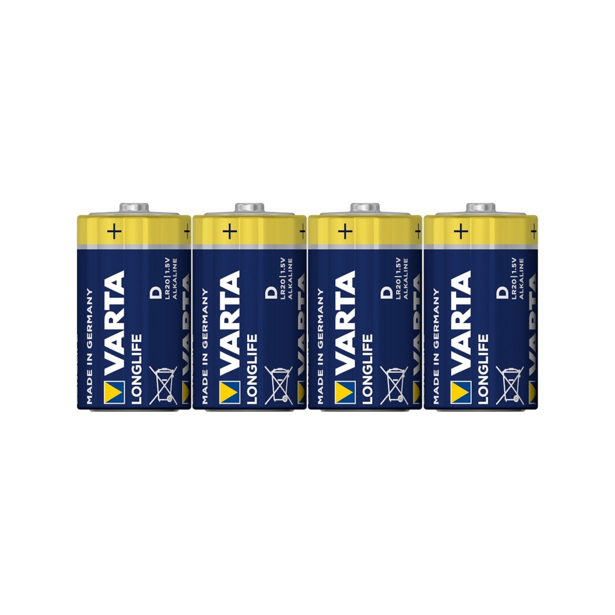VARTA Longlife Extra Mono /D/LR20 4er Folie, 1,5V