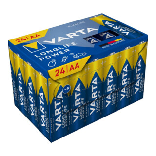 VARTA Longlife Power AA 24 stuks Cube