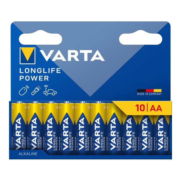 VARTA Longlife Power AA Pack de 10 Big Box 24 pièces
