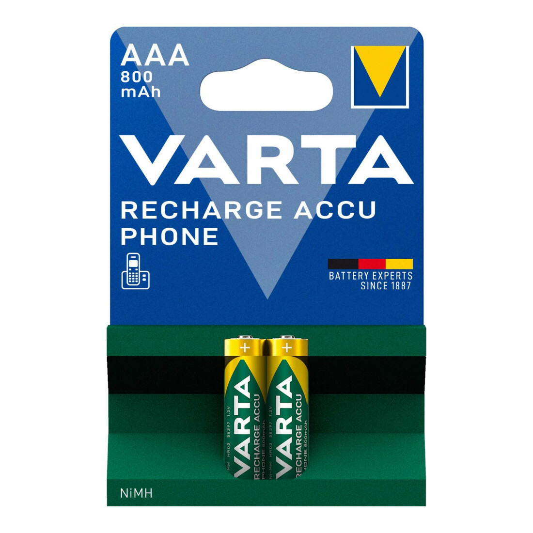 VARTA Phone Akku Ni-MH HR03, Typ: HR03