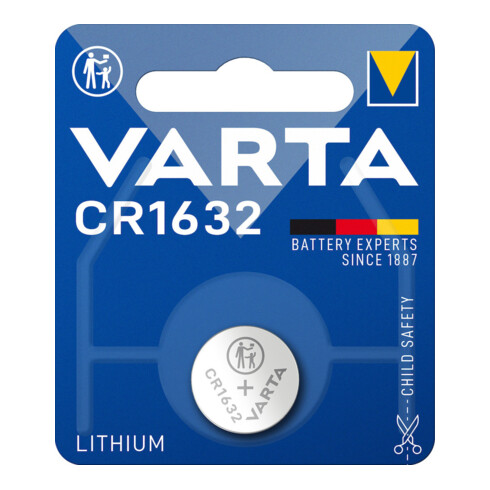 VARTA Pile bouton Electr. CR1632 140mAh