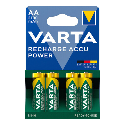 VARTA Power Accu R2U Mignon AA, HR06, 2100 mAh