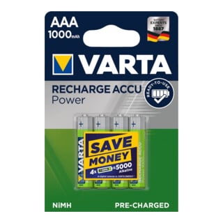 VARTA Professional Accu Micro AAA, HR03, 1000mAh