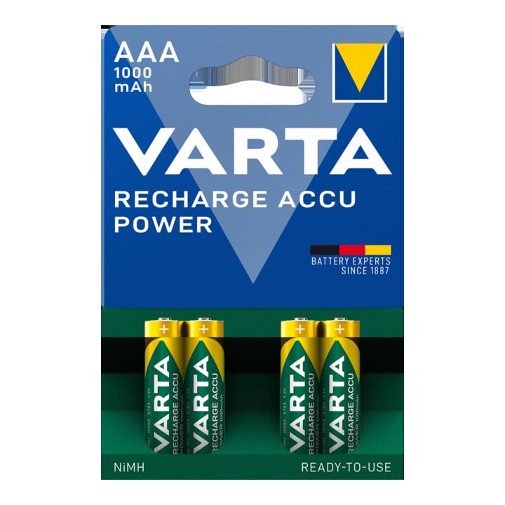 VARTA Professional Accu Micro AAA, HR03, 1000mAh