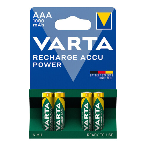 VARTA Professional Accu Micro AAA, HR03, 1000mAh