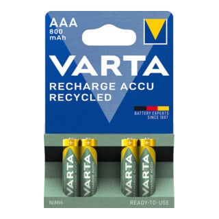 VARTA RECHARGE ACCU AAA 800mAh 4er Blister