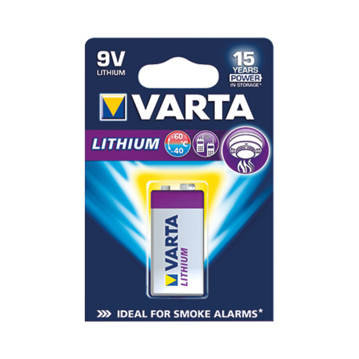 Varta Spezialbatterie 9V 1200mAh 6122 26,5x492x17,5mm Lithium