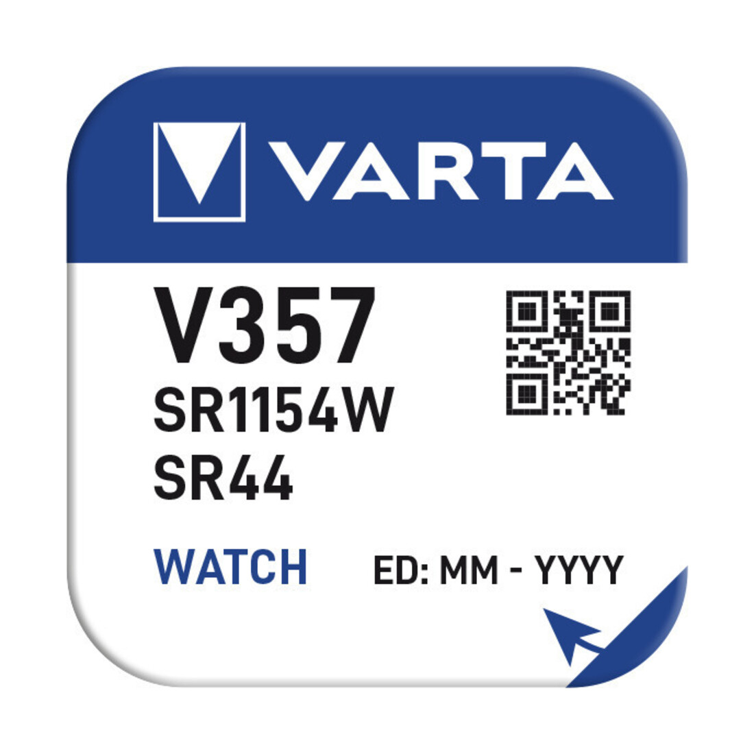 VARTA Uhrenbatterie WatchV357 HighDrain,1,55V