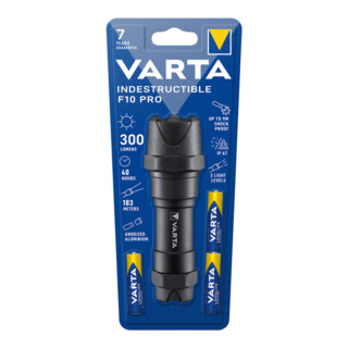 Varta Varta Lampe de poche LED F10 Pro 3AAA avec piles IndestructibleF10Pro
