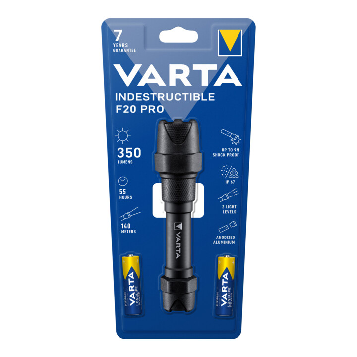 Varta Varta Lampe de poche LED F20 Pro 2AA avec piles IndestructibleF20Pro