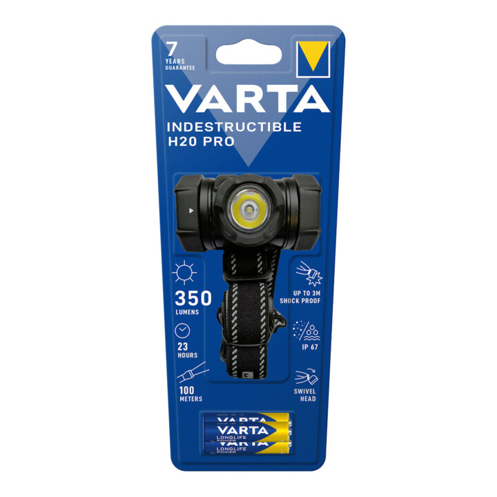 Varta Varta Lampe de poche LED H20 Pro 3AAA avec piles IndestructibleH20Pro