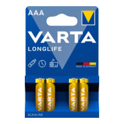Varta Varta Longlife Micro 1,5/Al-Mn 4103 Blister 4