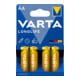 Varta Varta Longlife Mignon 1,5/Al-Mn 4106 Blister 4