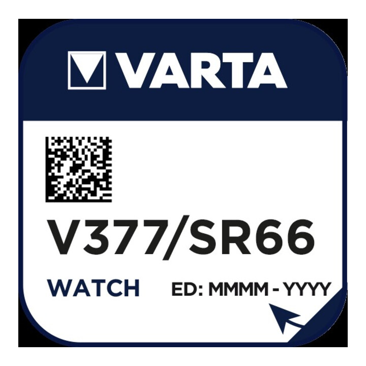 Varta Varta pile montre 1,55 V/21 mAh/argent V 377 pce 1