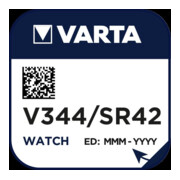 Varta Varta Pile pour montre 1,55 V/105 mAh/argent V 344 Stk.1-2
