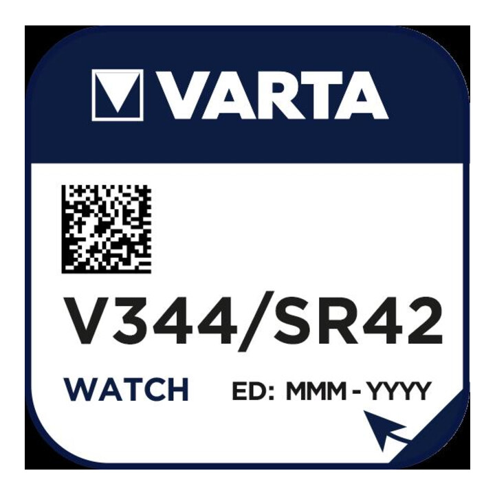 Varta Varta Pile pour montre 1,55 V/105 mAh/argent V 344 Stk.1