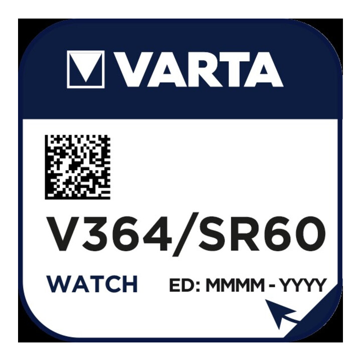 Varta Varta Pile pour montre 1,55 V/17 mAh/argent V 364 pce 1