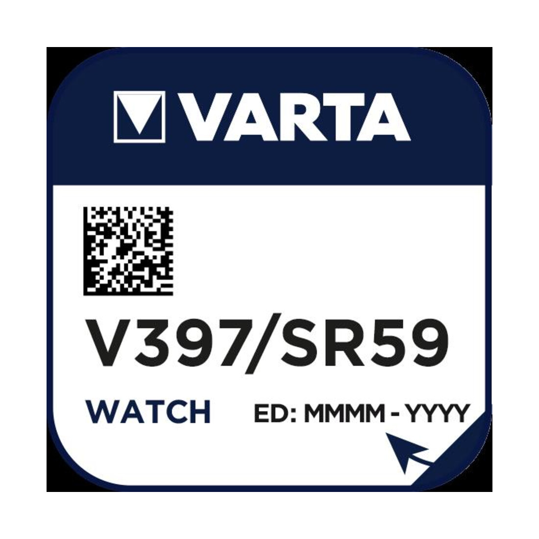 Varta Varta Pile pour montre 1,55 V/23 mAh/argent V 397 Stk.1