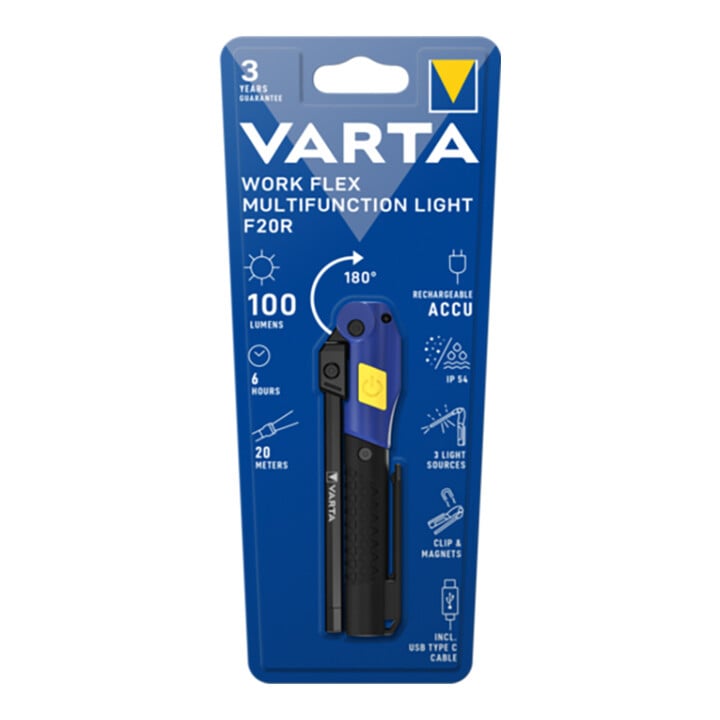 Varta Work Flex Multifct. Light inkl. Akku LED 18649 Bli 1