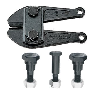 VBW Couteau de rechange complet avec vis, Longueur totale: 1070 mm