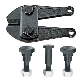 VBW Couteau de rechange complet avec vis, Longueur totale: 460 mm