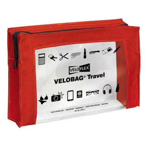 Veloflex Reißverschlusstasche Travel 2705321 230x160mm ro