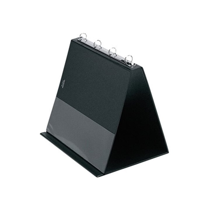 Veloflex Tischflipchart 4101080 DIN A4 quer 4Ringe 10Hüllen schwarz