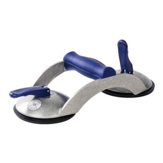 Ventouse de levage blue line cap.charge 70 kg D. tête 120 mm 2 têtes alu VERIBOR