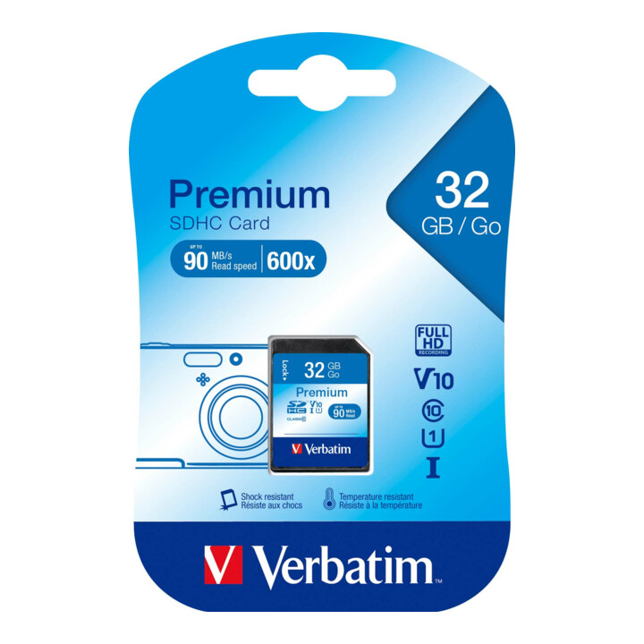 Verbatim Carte SDHC 32GB Classe 10 43963